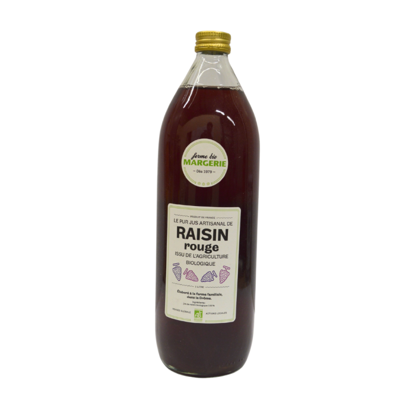 JUS DE RAISIN ROUGE BIO 1L