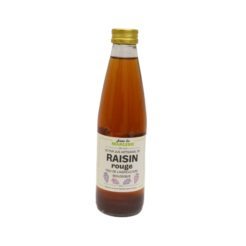 JUS DE RAISIN ROUGE BIO 25CL